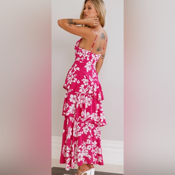 HELLO MOLLY STARGAZING GIRL MAXI DRESS PINK - Picture 2 of 7